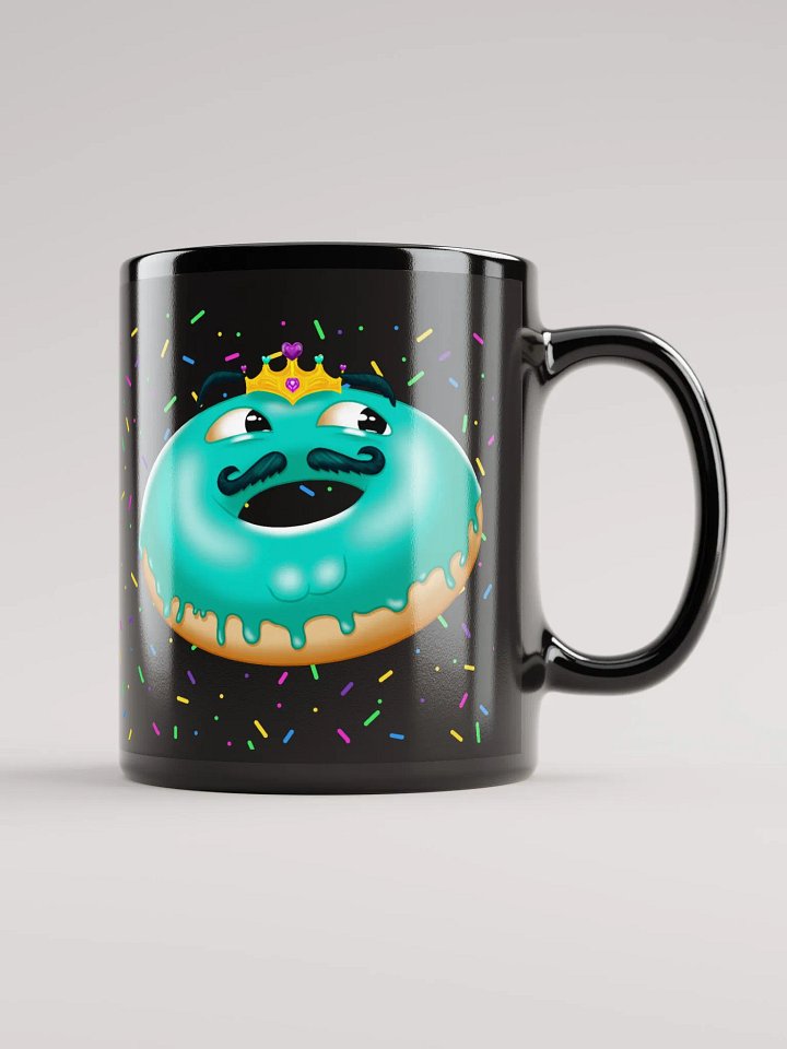 King of the Donuts Black Mug product image (1)