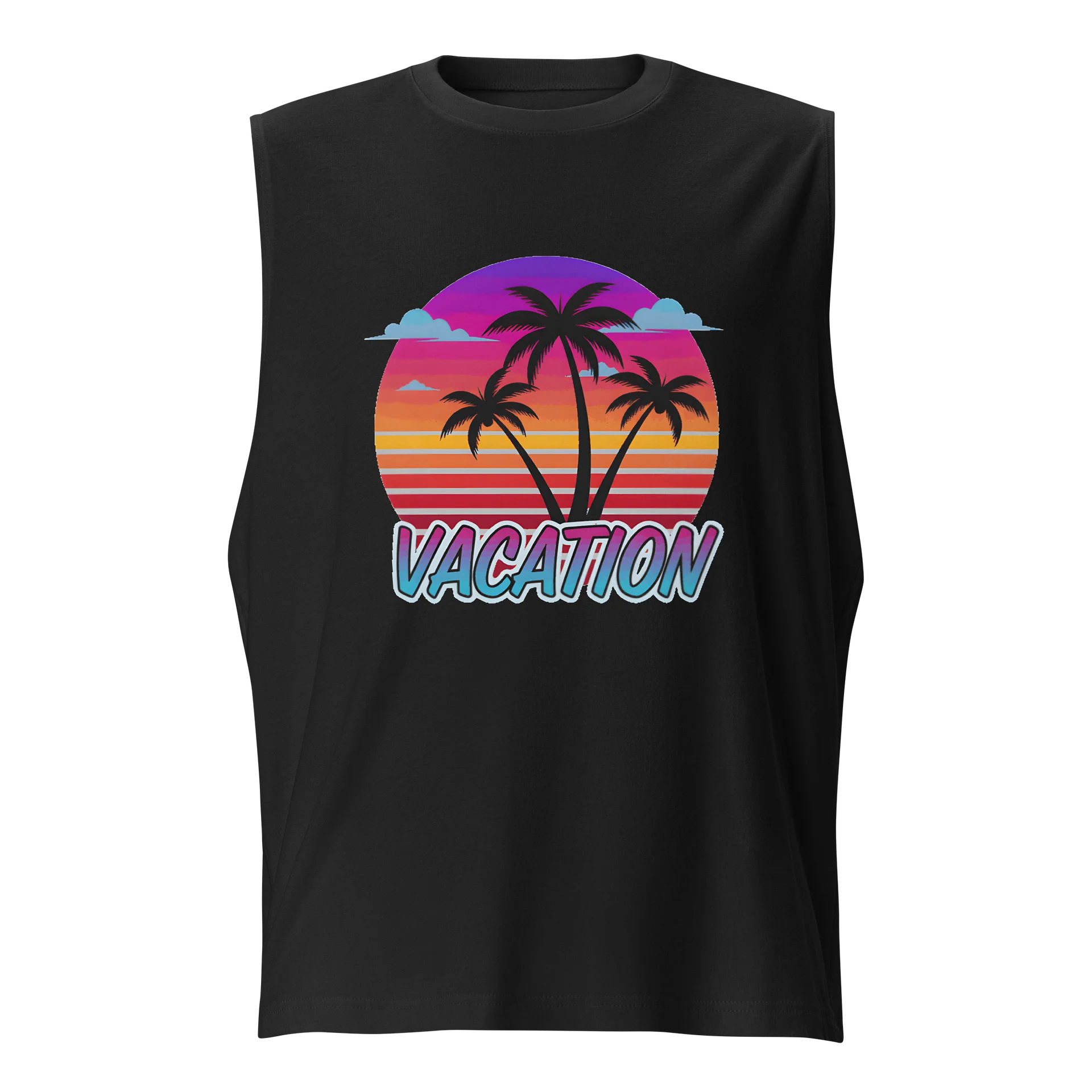 Sunset Silhouette Vacation Muscle Tank product image (1)