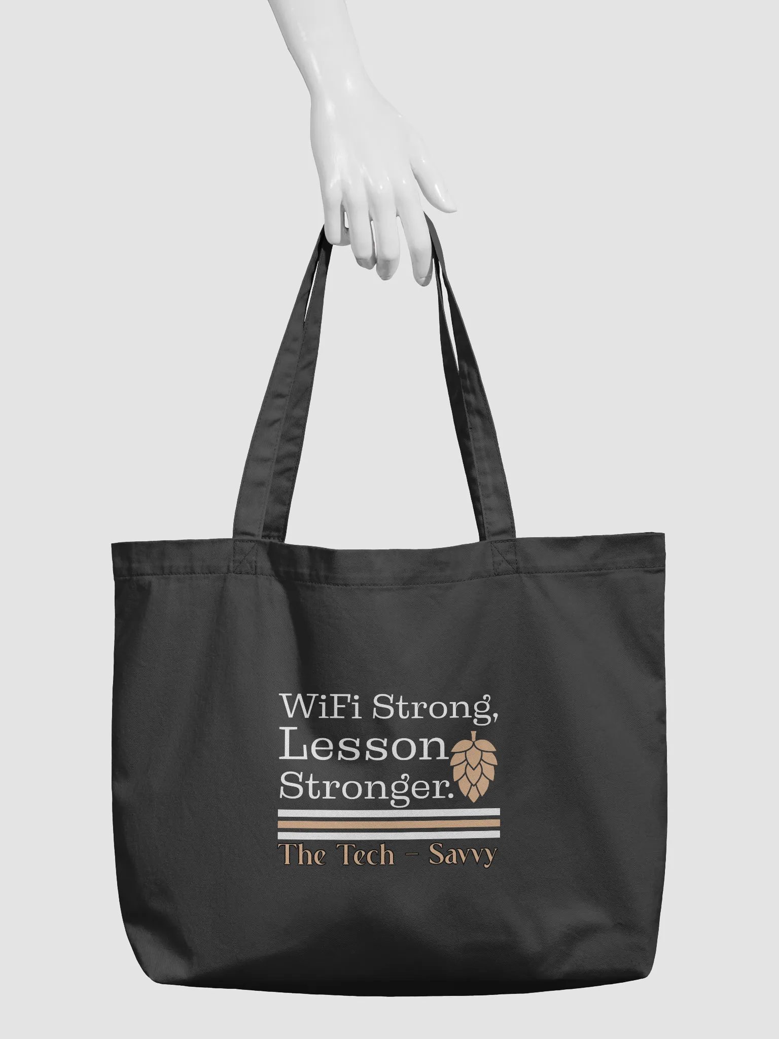 Wifi is Strong, Lesson Stronger, Teacher Student Eco Tote Bag product image (4)