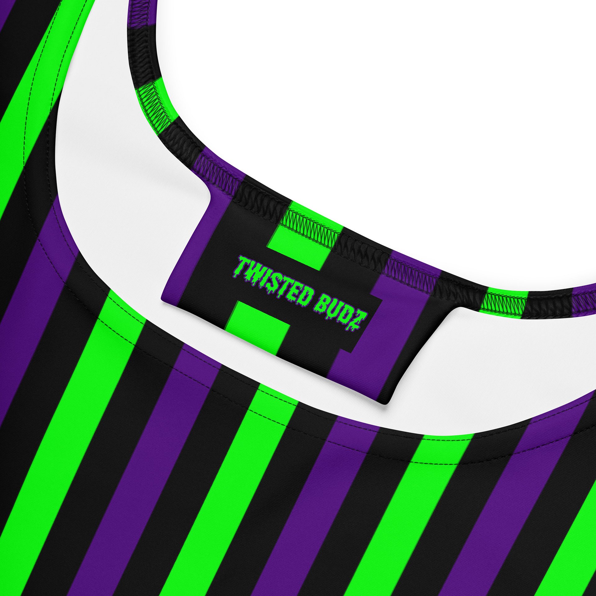 Cannabis Stoner Skater Dress, 420 Circus Stripes Silly Clothing, Raver Wear Weed Leaf Festival Fashion product image (2)