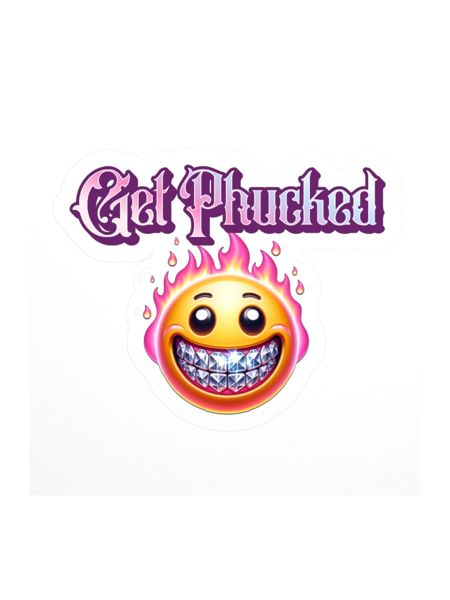 Get Phucked Kiss Cut Stickers product image (2)