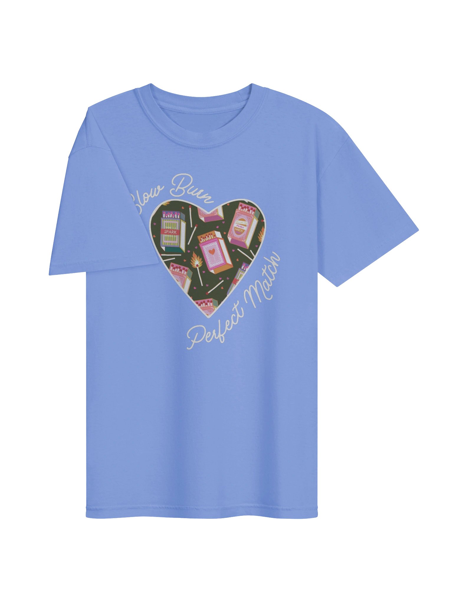 Slow Burn Perfect Match | White lined colorful heart logo - CC product image (3)