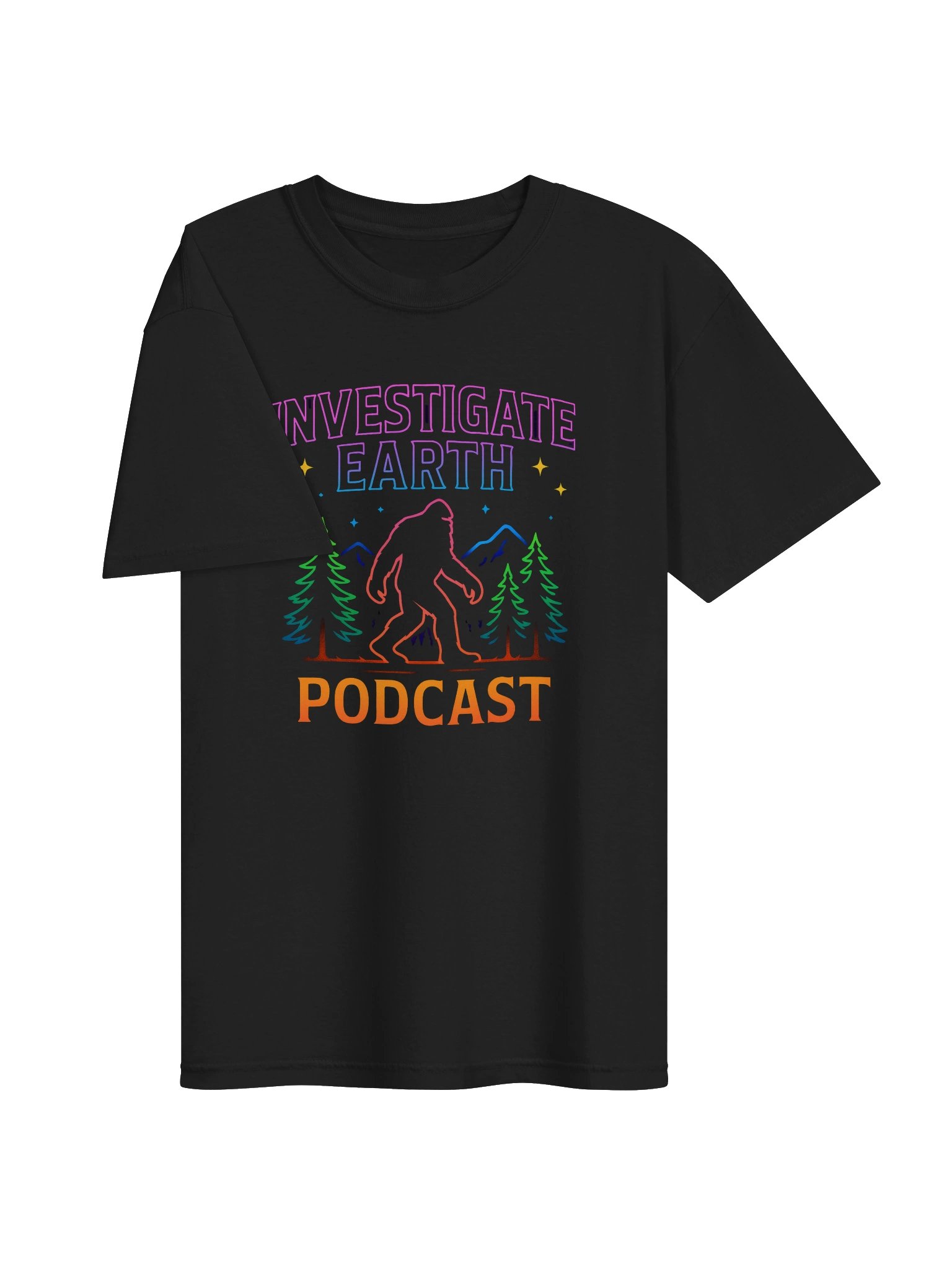 Neon Bigfoot Forest T-Shirt product image (3)
