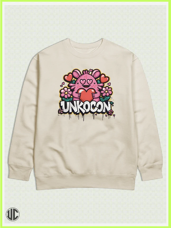 UnkoCon – Graffiti Heart Crew Neck Sweatshirt product image (1)