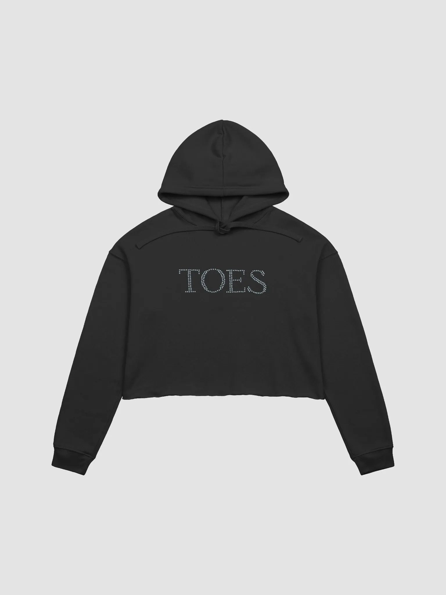 TOES fleece crop hoodie product image (2)