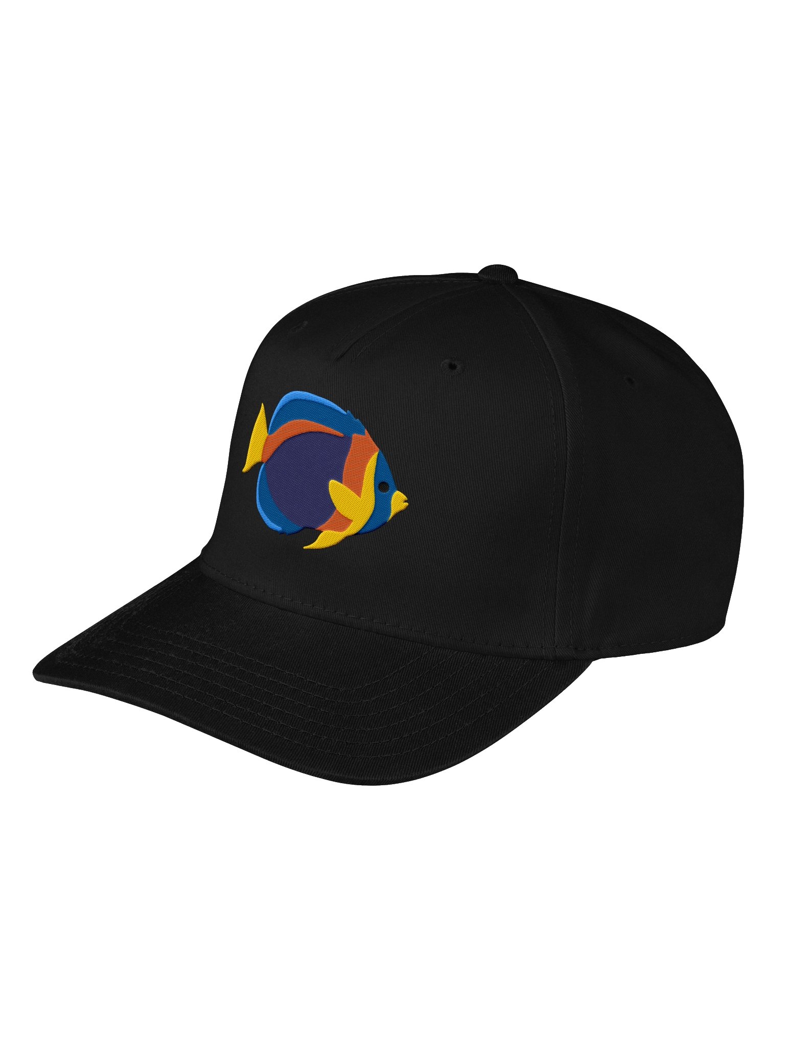 Scribbled Angelfish Mid-Profile Baseball Cap (Embroidered) for Reef and Marine Aquarium Lovers product image (5)