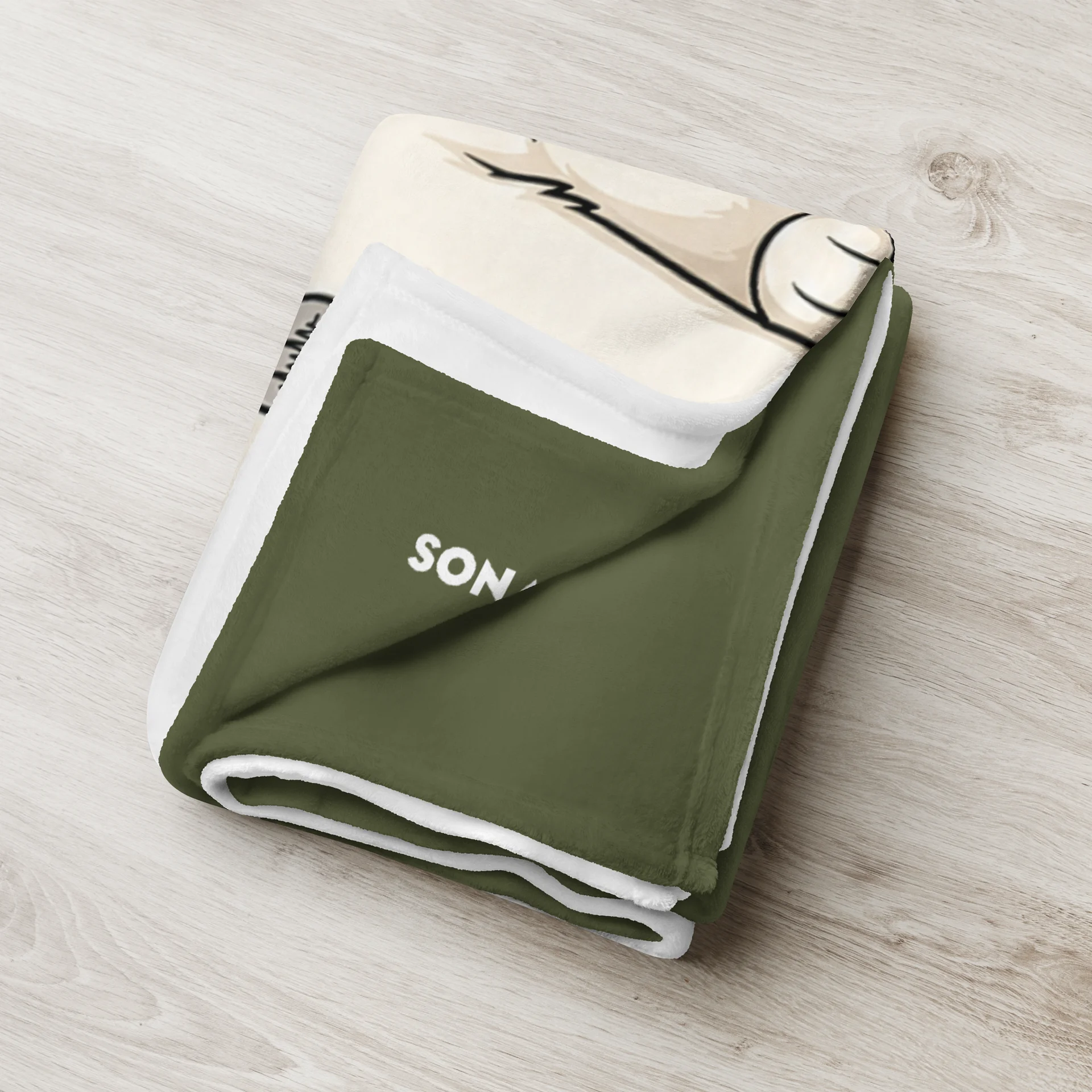 Sonance Dog Throw Blanket (Sit) Saratoga Green product image (3)