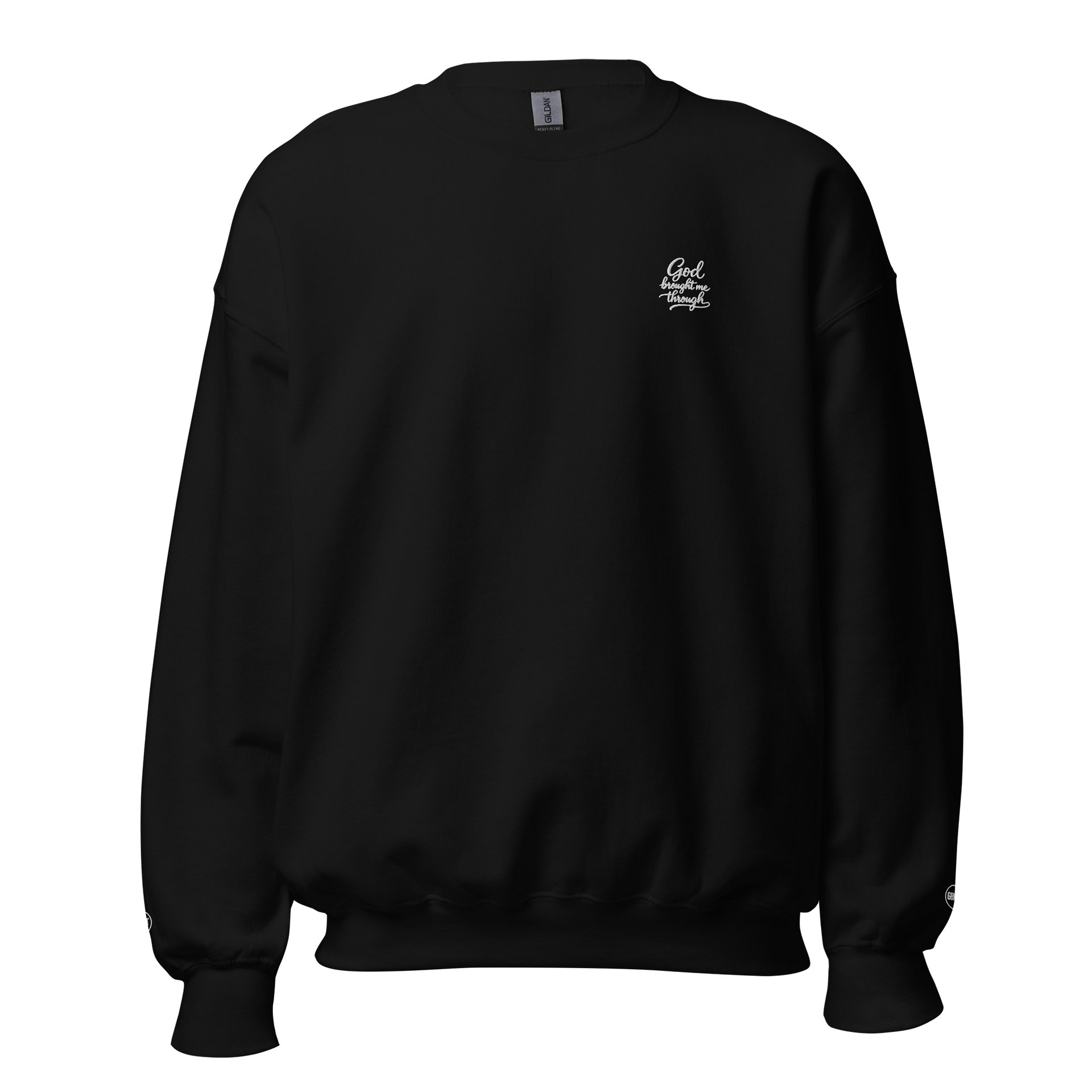 GBMT Minimal Signature Crewneck – God Brought Me Through Edition product image (1)