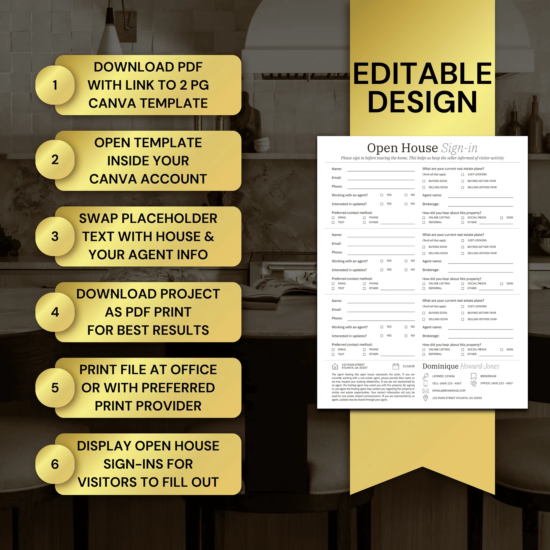 Real Estate Open House Sign-In Vol. 1 product image (7)