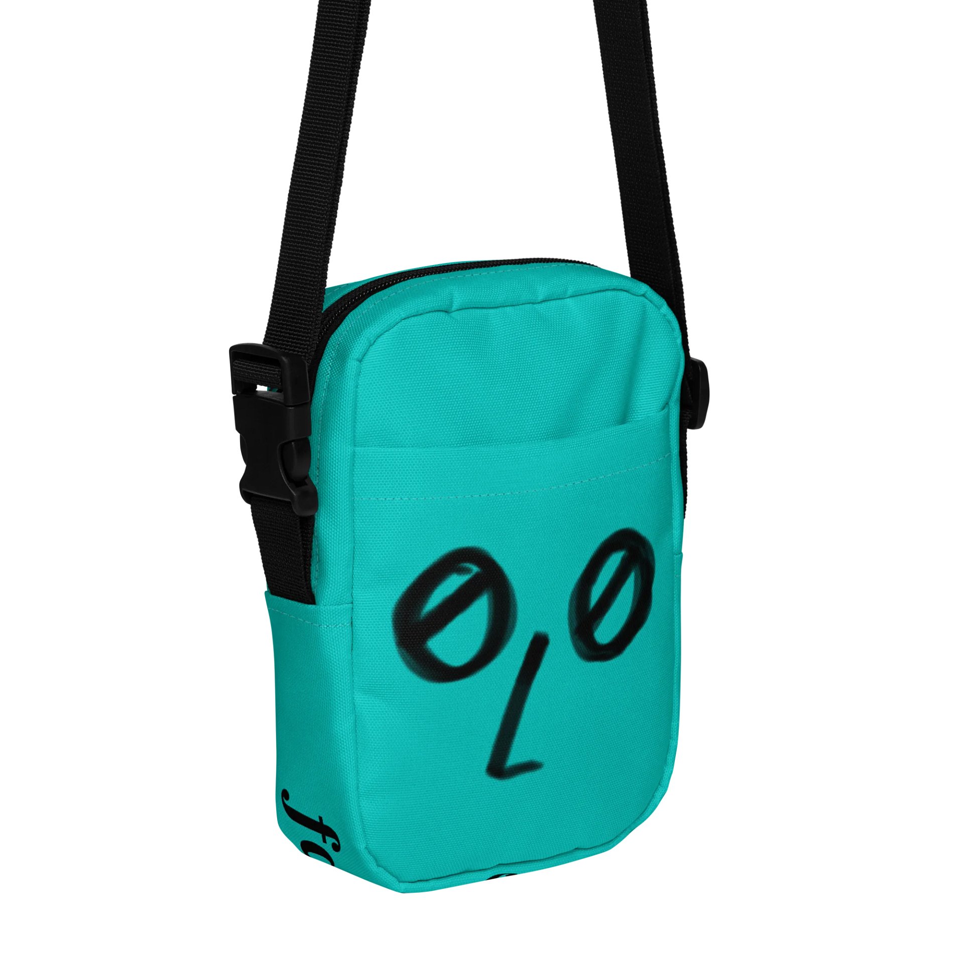 "face forward" crossbody (teal) product image (1)