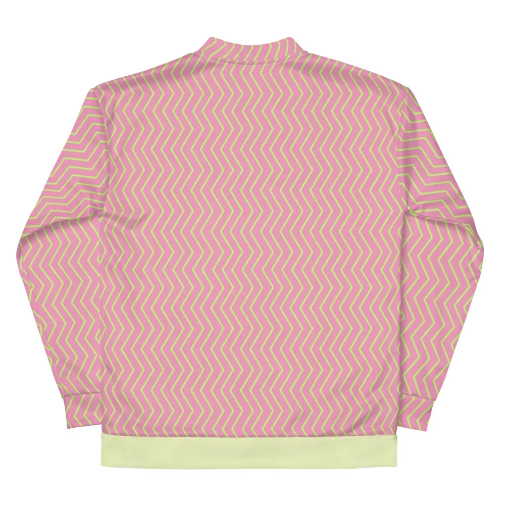 Zigzag Zest Pink Bomber Jacket product image (10)