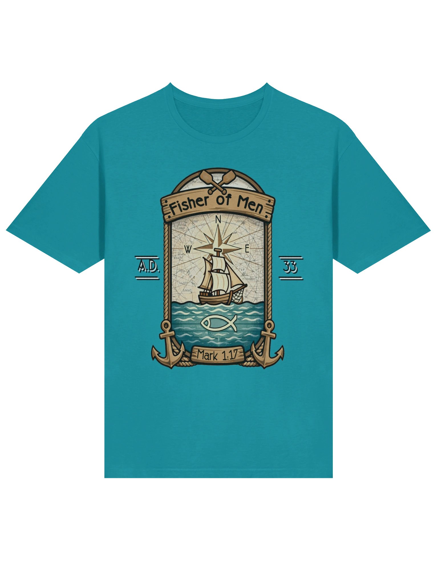 Fisher of Men Christian Nautical Faith Design product image (13)