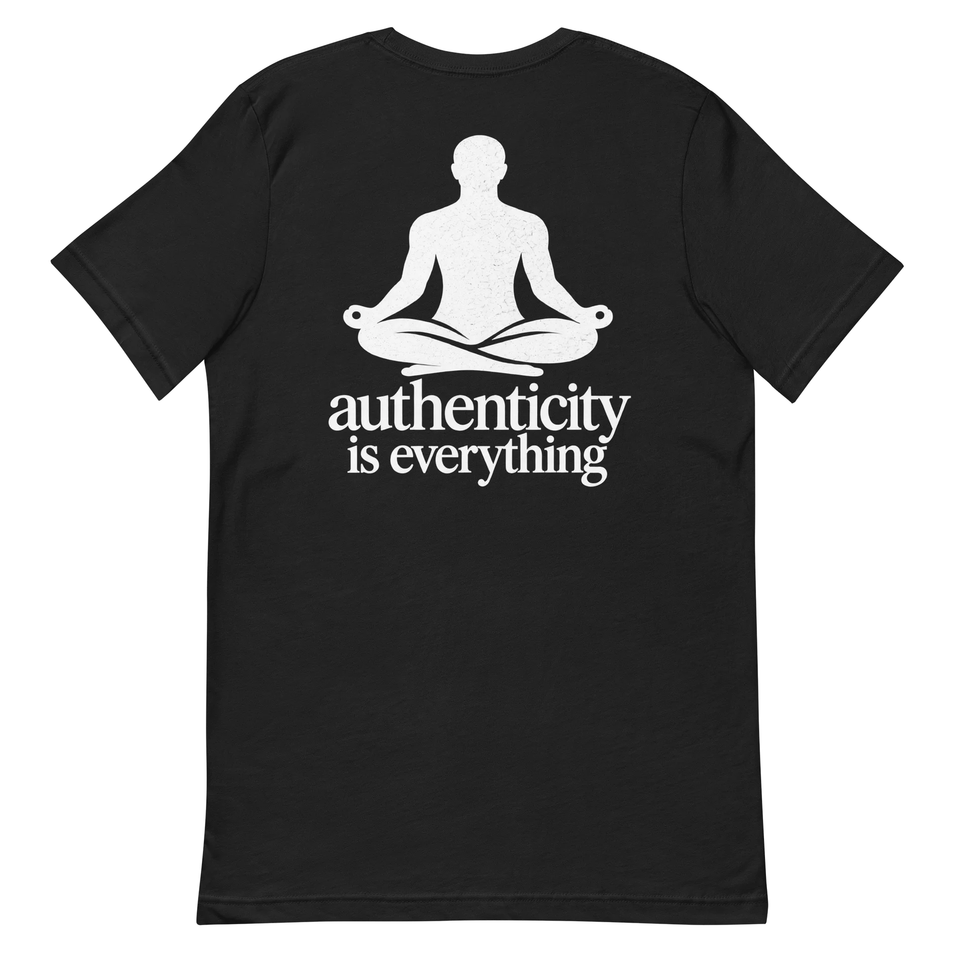 Authenticity Meditation logo tshirt product image (3)