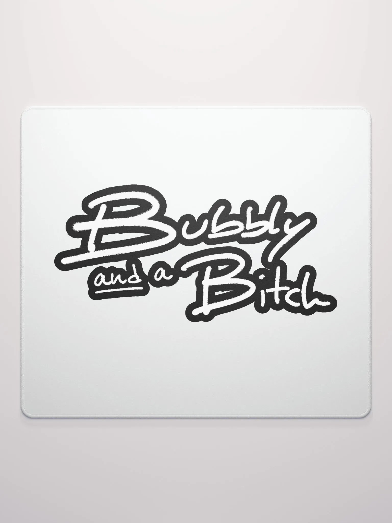 Bubbly and a B*tch (lined design) mouse pad product image (2)