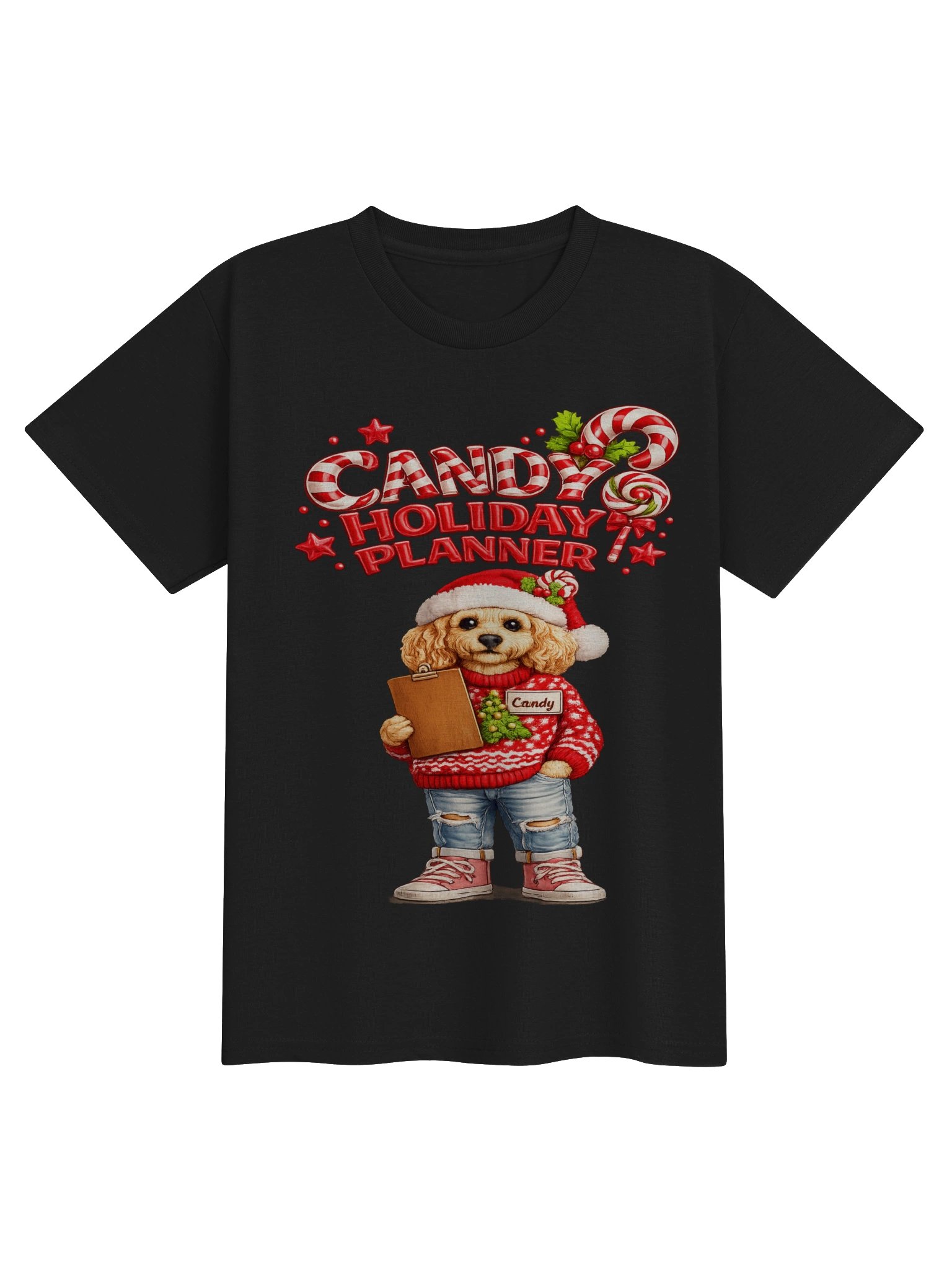 Candy Holiday Planner Dog youth Tee product image (3)
