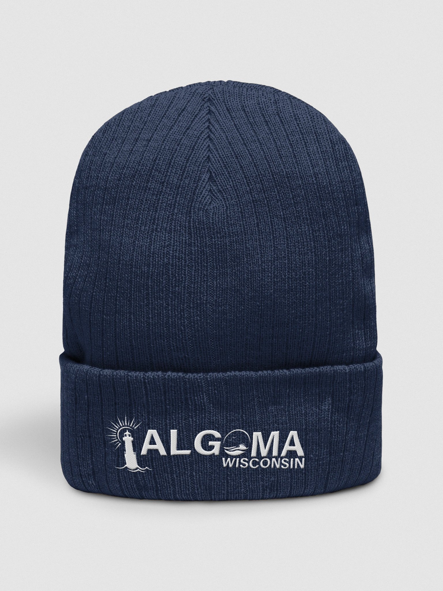 Atlantis Ribbed Knit Beanie- White Algoma product image (1)