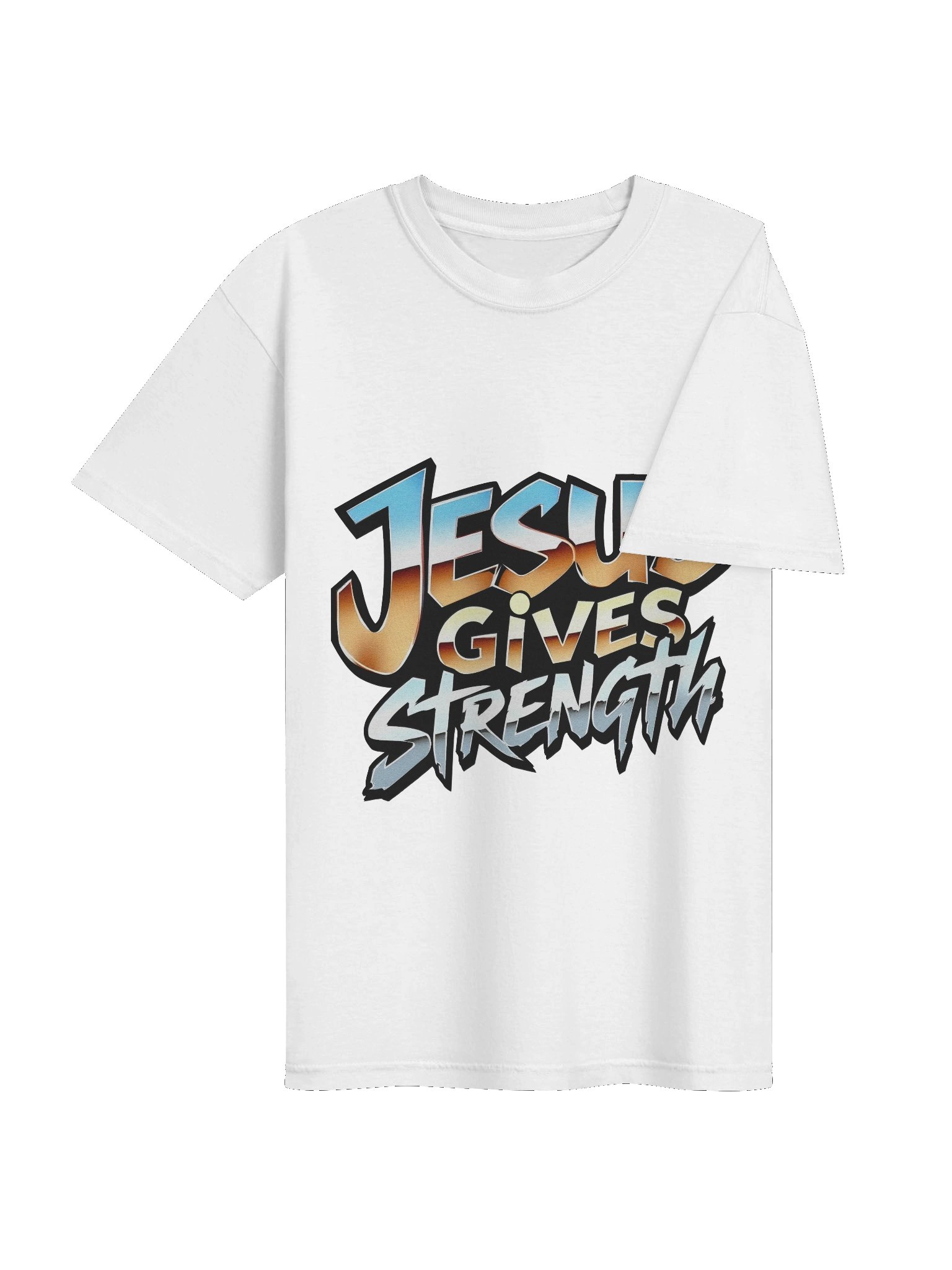 Jesus Gives Strength Workout T-shirt product image (7)