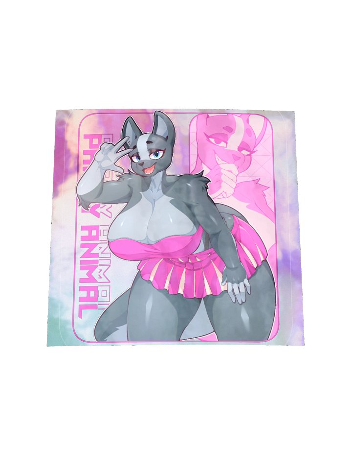 VIXIE PARTY ANIMAL HOLOGRAPHIC STICKER product image (1)