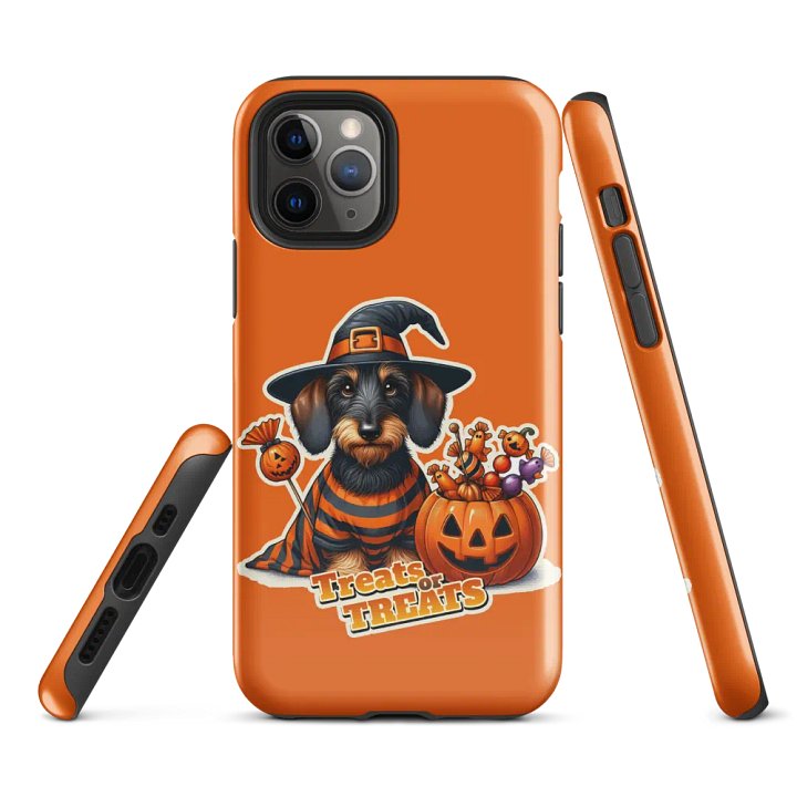Dachshund Treat Halloween - iPhone Tough Case product image (2)
