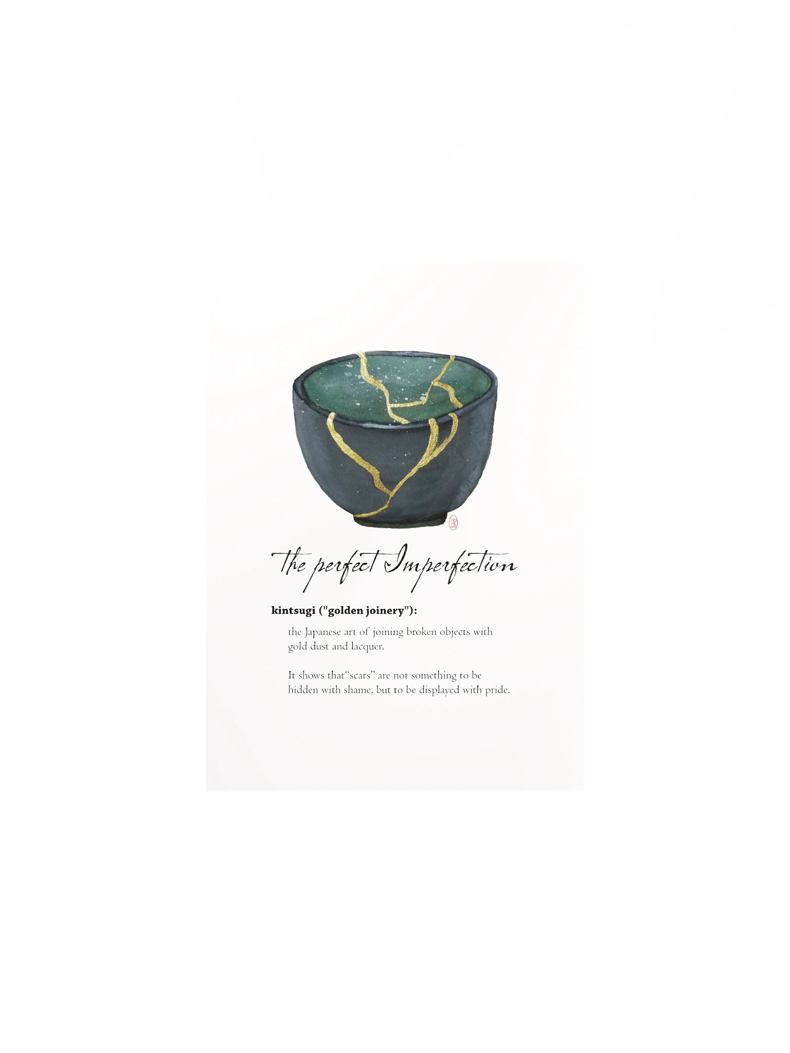KINTSUGI - dark green cup product image (3)