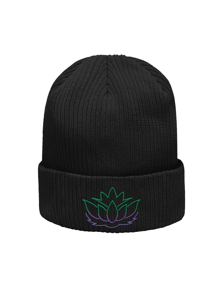 RNTV Signature Lotus Embroidered Beanie – RNTV Signature Collection product image (1)
