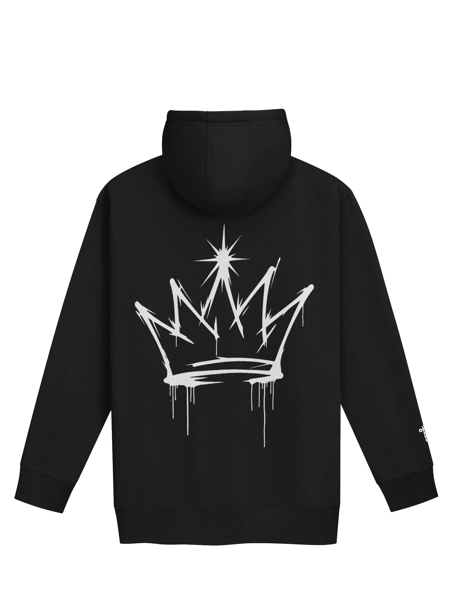 ONE KING Urban Crown Premium Soft Blend Hoodie with embroidered sleeve logo product image (1)