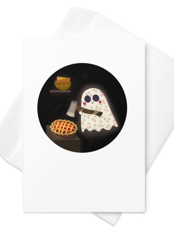 Little Ghost Cherry Pie - Greeting Card product image (2)