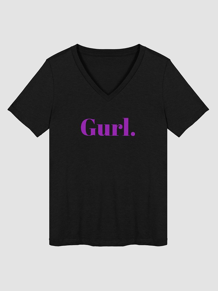 Gurl Relaxed V-Neck Tee - Lavender product image (2)