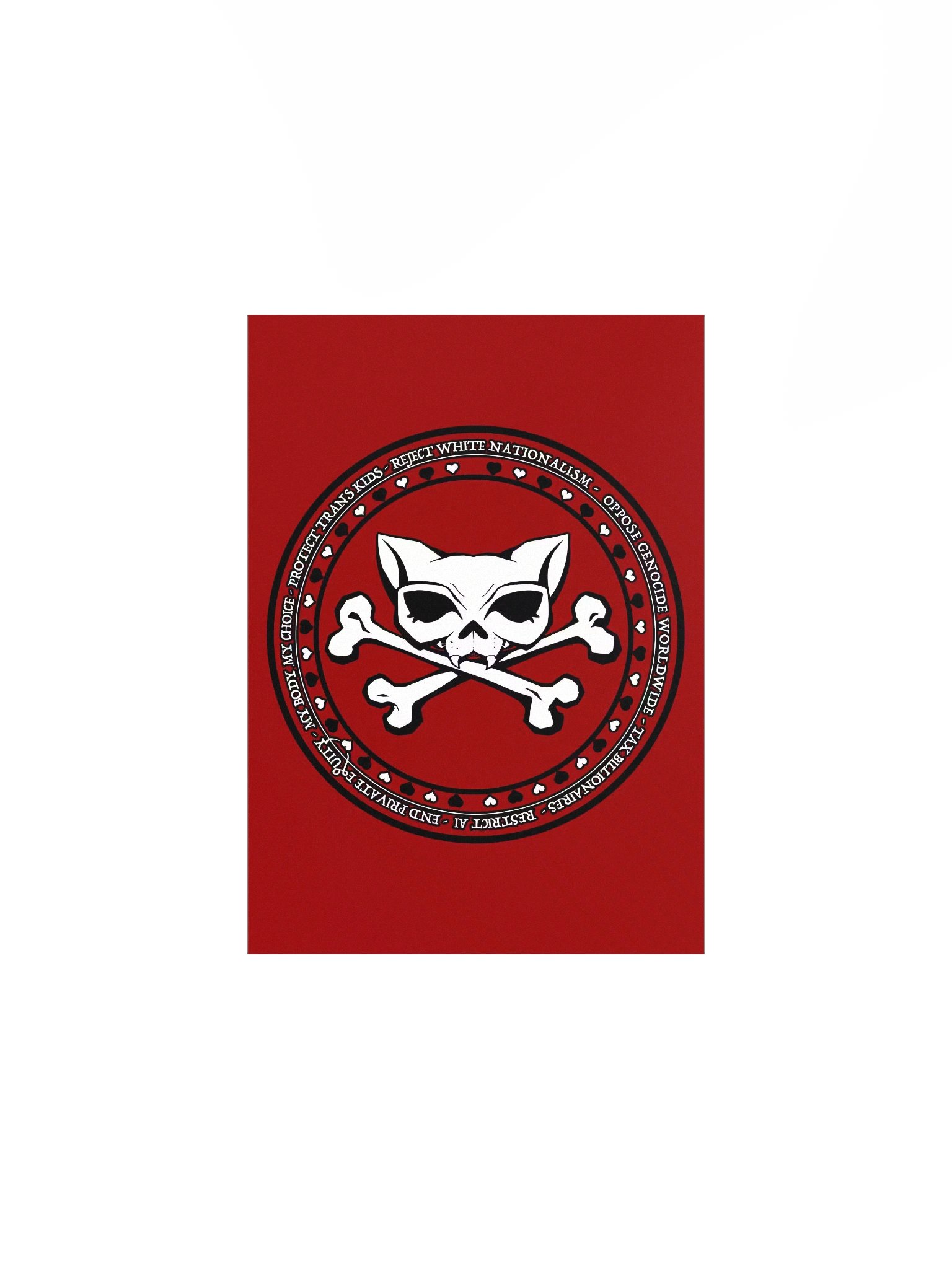 My Politics Kat Skull Red Poster product image (5)
