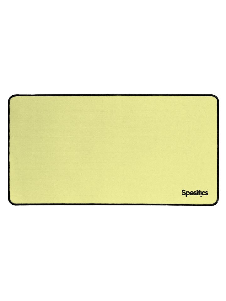Spesifics Logo Desk Mat - Pastel Yellow product image (1)