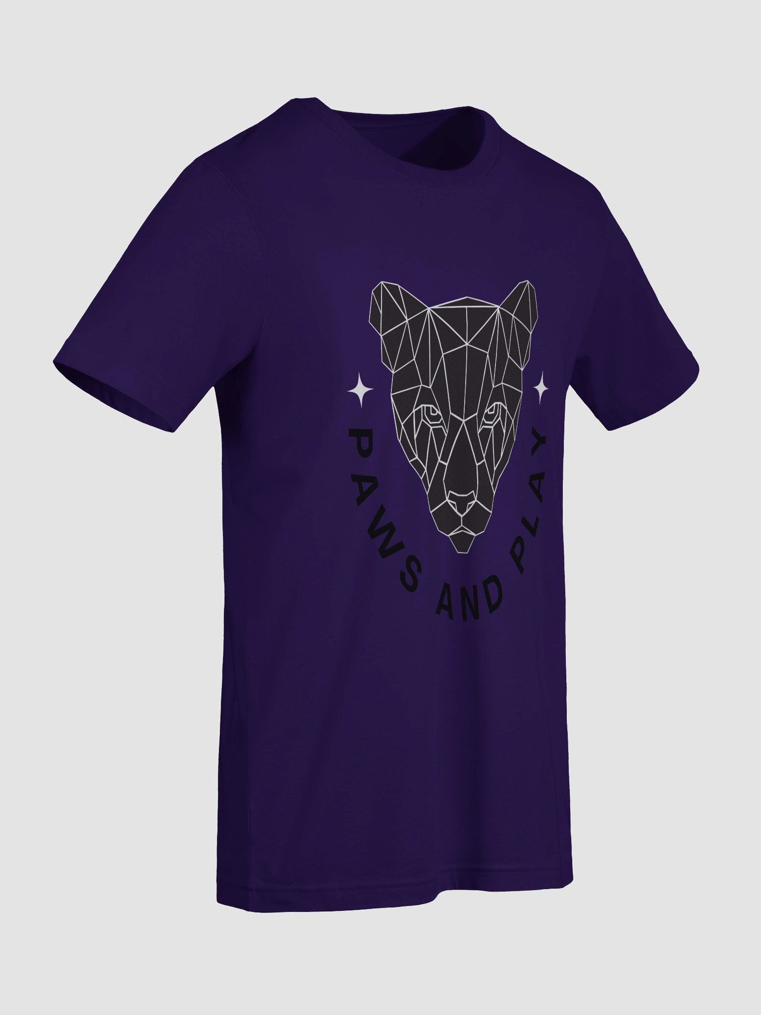 Geometric Big Cat Head T-Shirt product image (9)