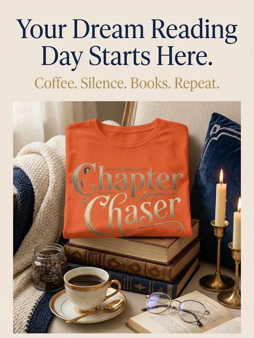 Chapter Chaser Luxury Bookish Tee – Dark Academia & Fantasy Reader T-Shirt product image (5)
