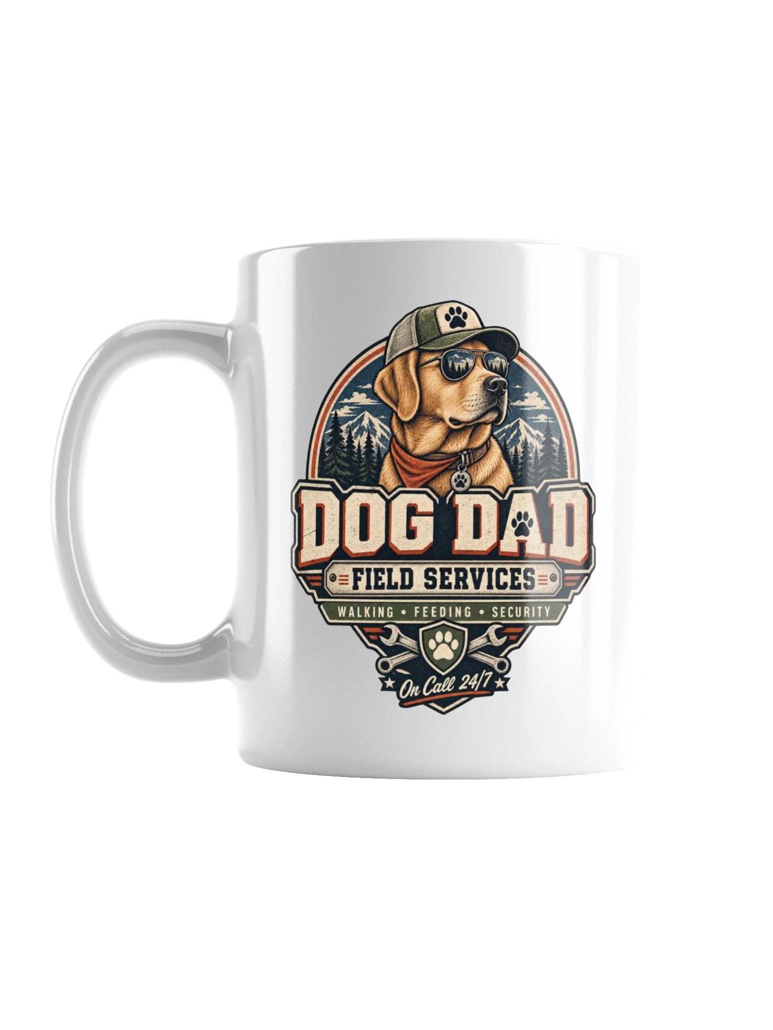 Dog Dad Field Services Mug | Dog Dad Coffee Mug product image (3)