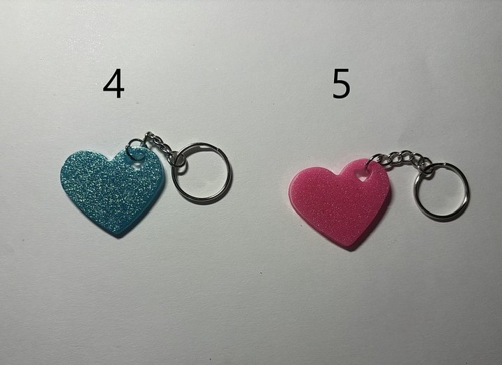 Handmade Resin Keychains – Choose Your Shape & Numbered Design product image (2)