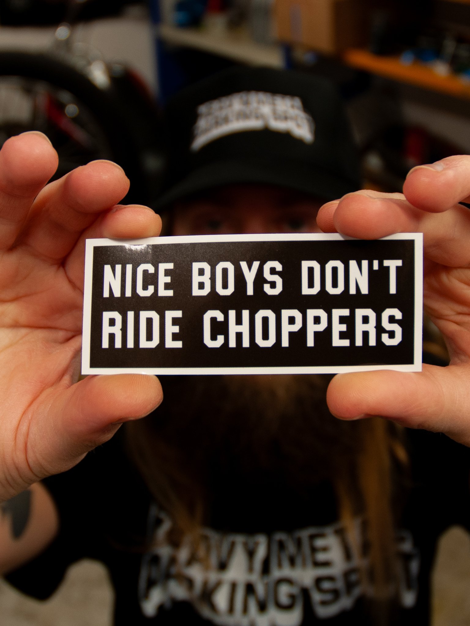 Nice Boys Don't Ride Choppers Sticker (2 pack) product image (1)