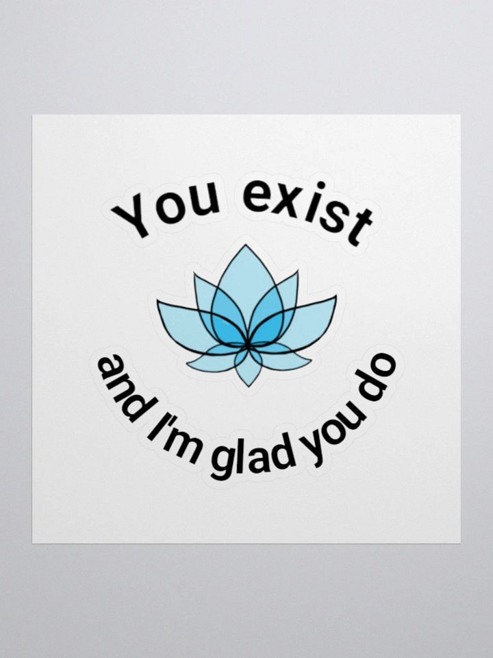 You exist lotus sticker product image (1)
