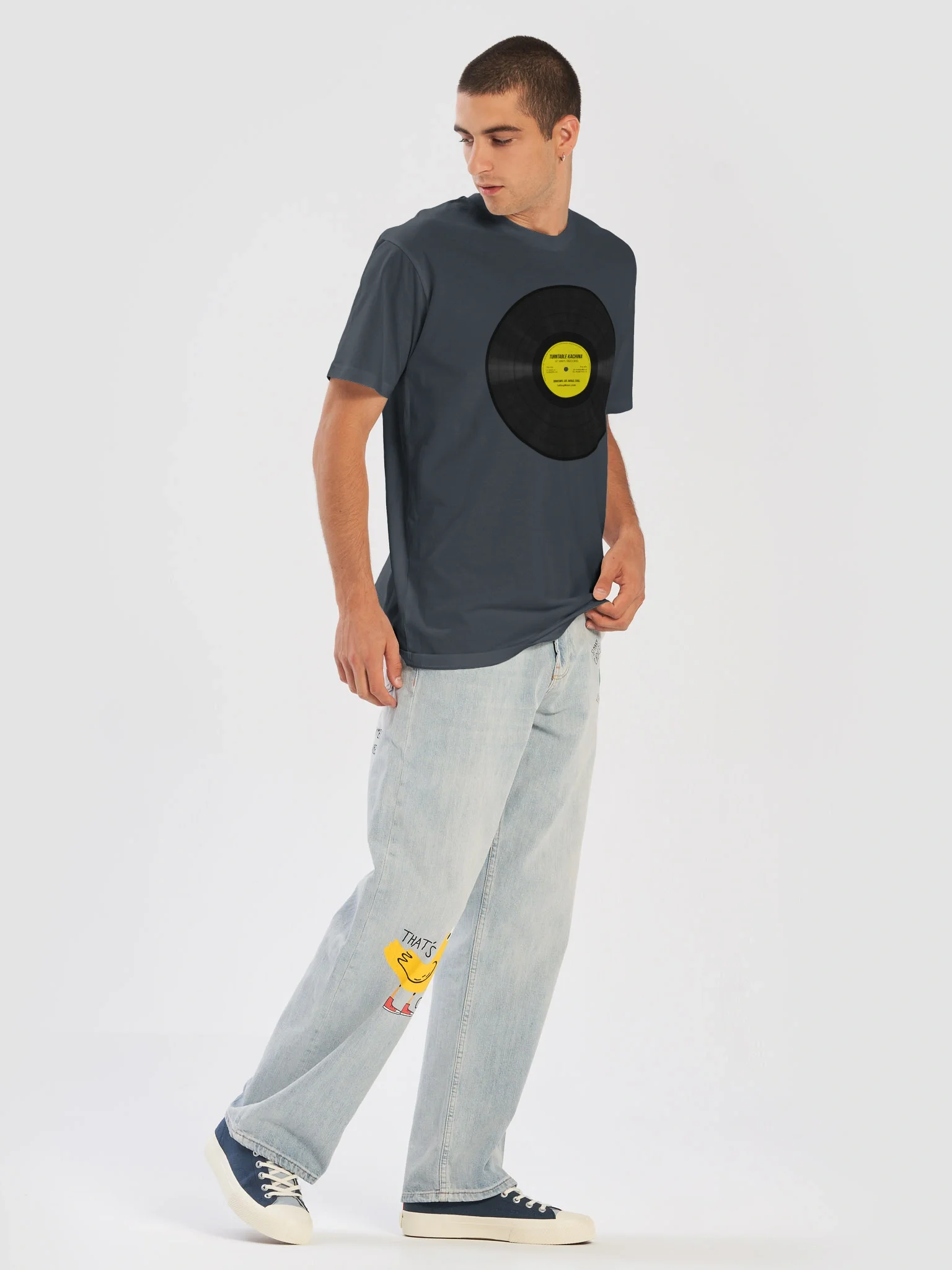 Turntable Kachina - Vinyl Record T-shirt — view 2