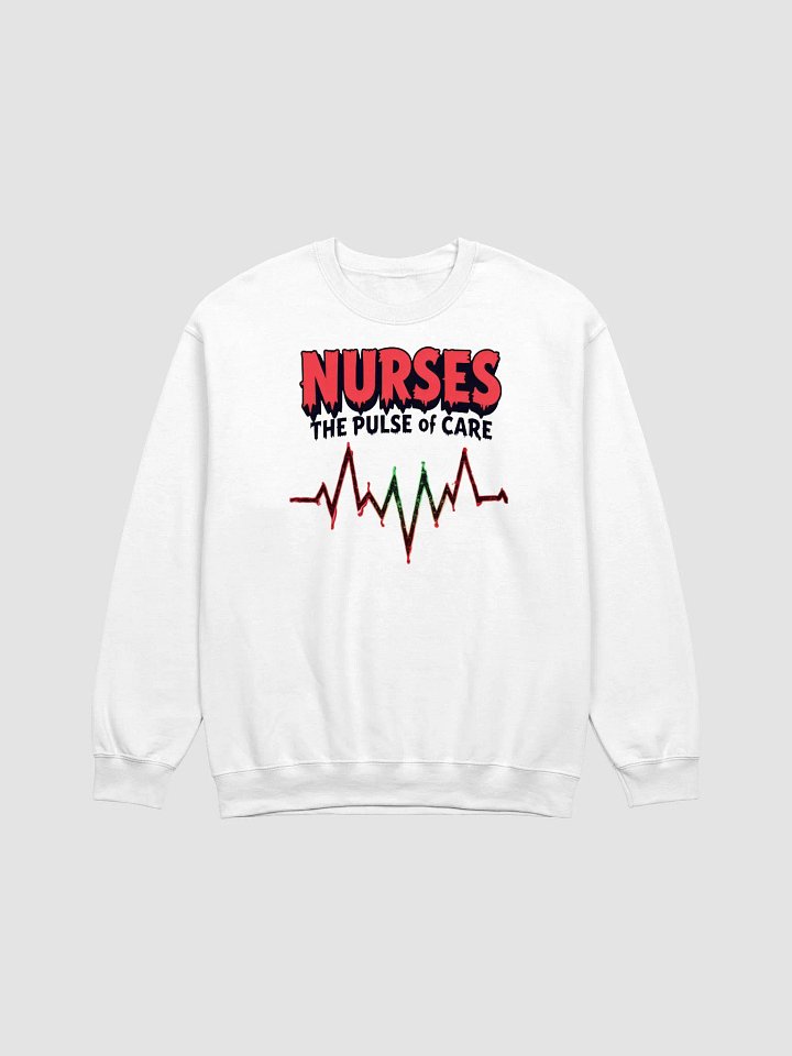 Nurses: The Pulse of Care, Heartbeat Heroes Crewneck Sweatshirt product image (6)
