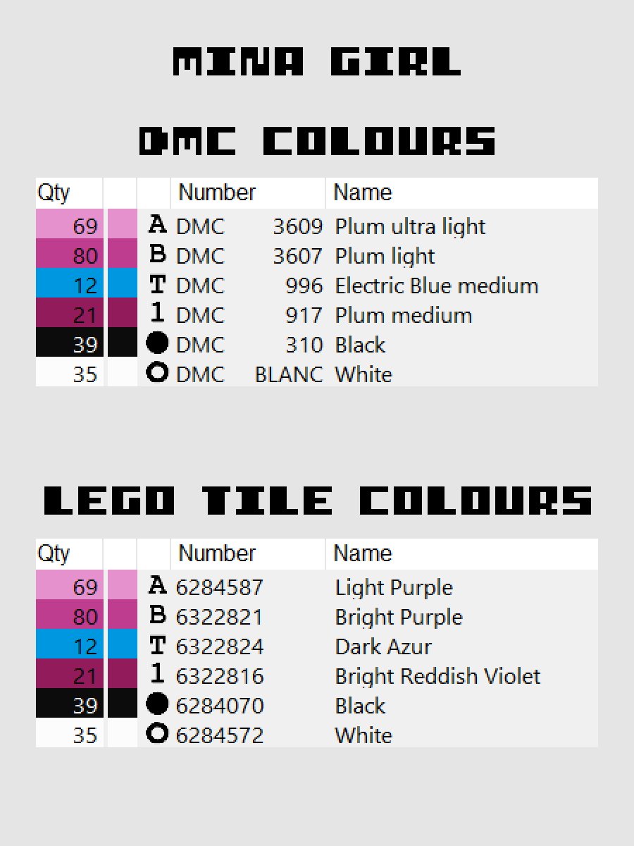 Mina Girl Pixel Art product image (4)