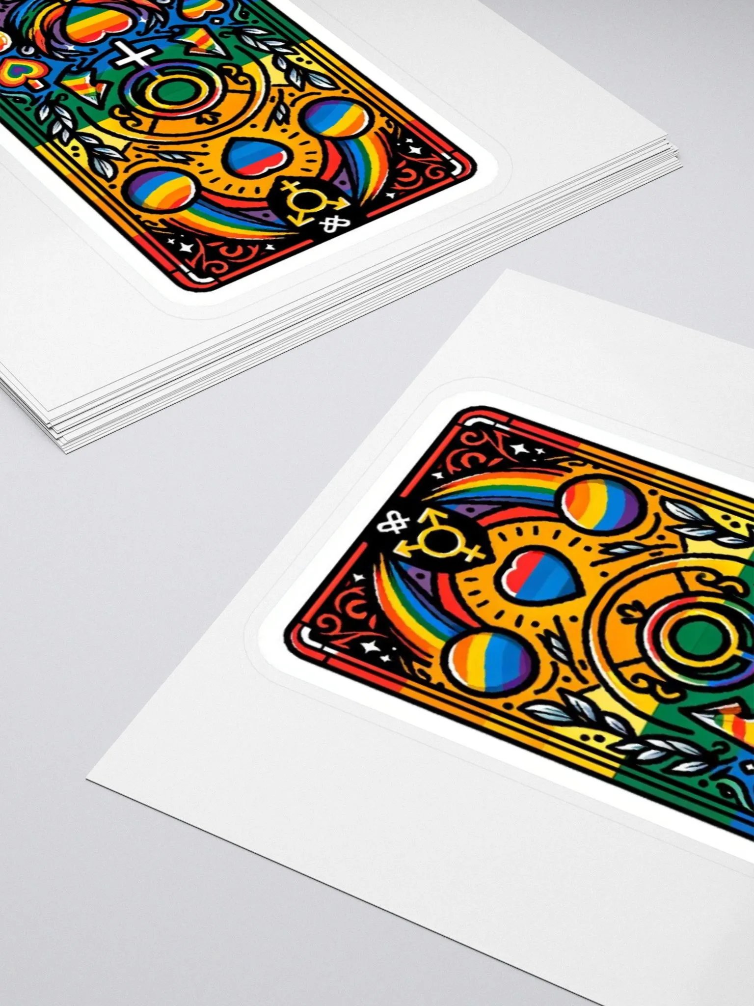 LGBTQIA+ Tarot Card Sticker-Tarot Sticker-Rainbow Style product image (11)