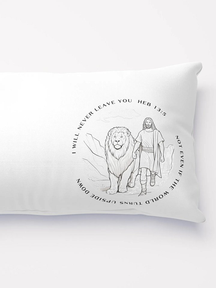 I will never leave you - Heb 13:5 - pillow product image (5)