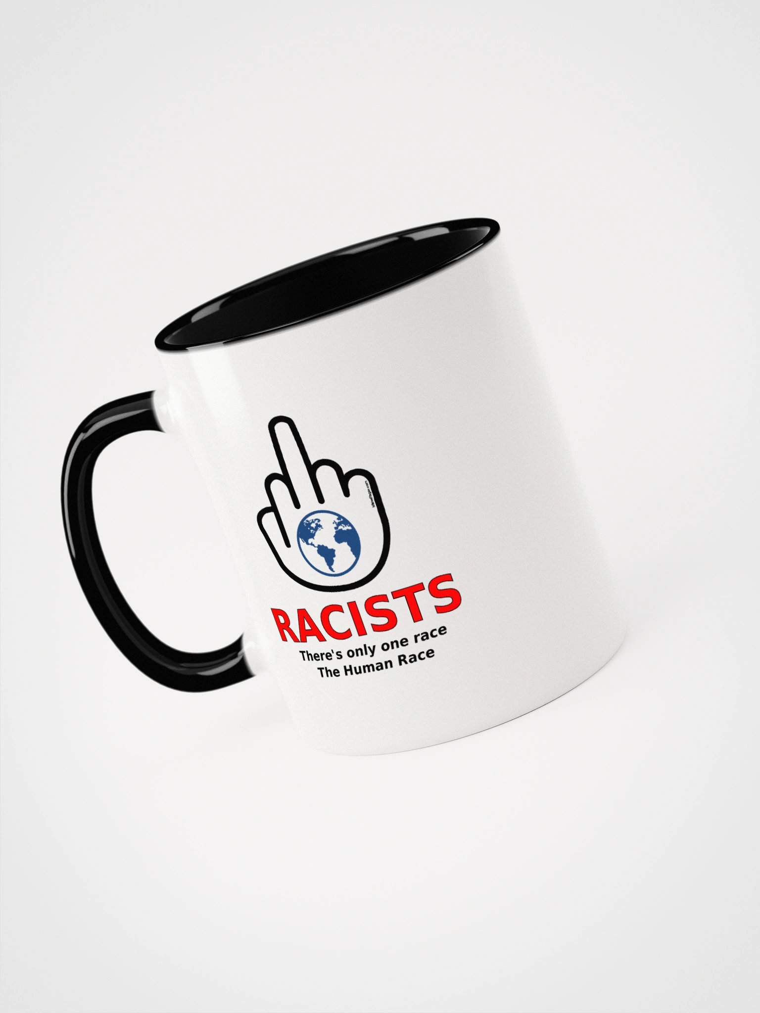 Two-tone Ceramic Mug-MisterFinger-Racists-B product image (40)