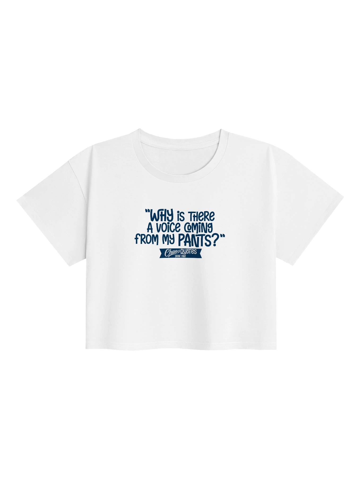 Chaos Quotes Cropped T-shirt (Voice) product image (1)