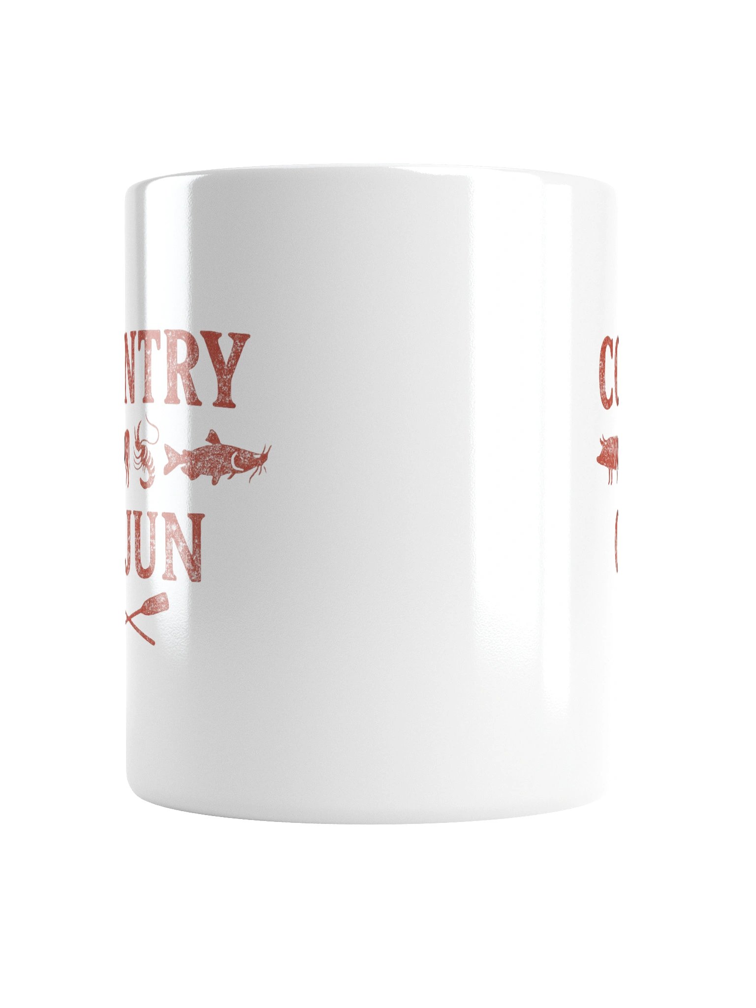 Country Cajun Logo White Glossy Mug product image (4)