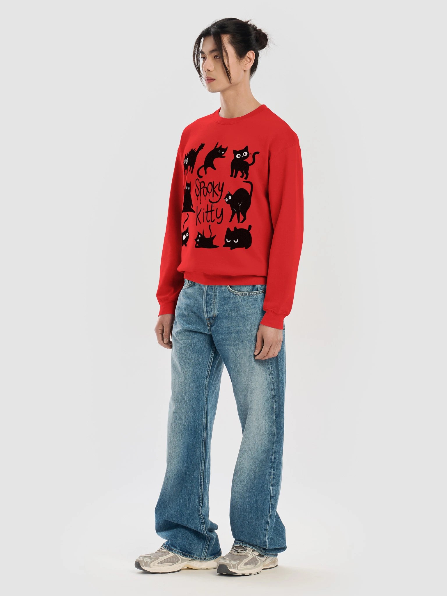 Spooky Kitty Halloween Crewneck product image (95)