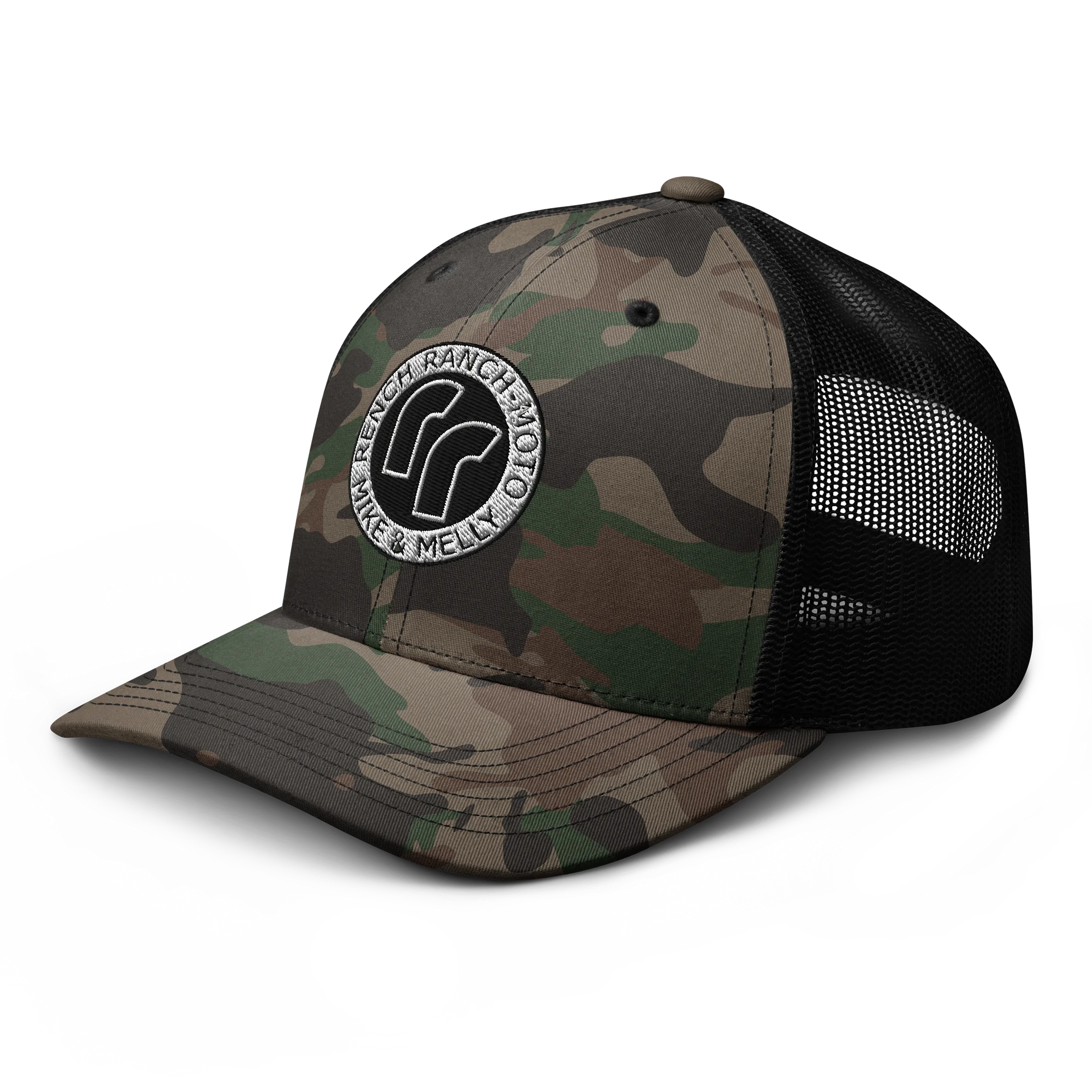 Rench Ranch Moto Camo Trucker Hat product image (4)