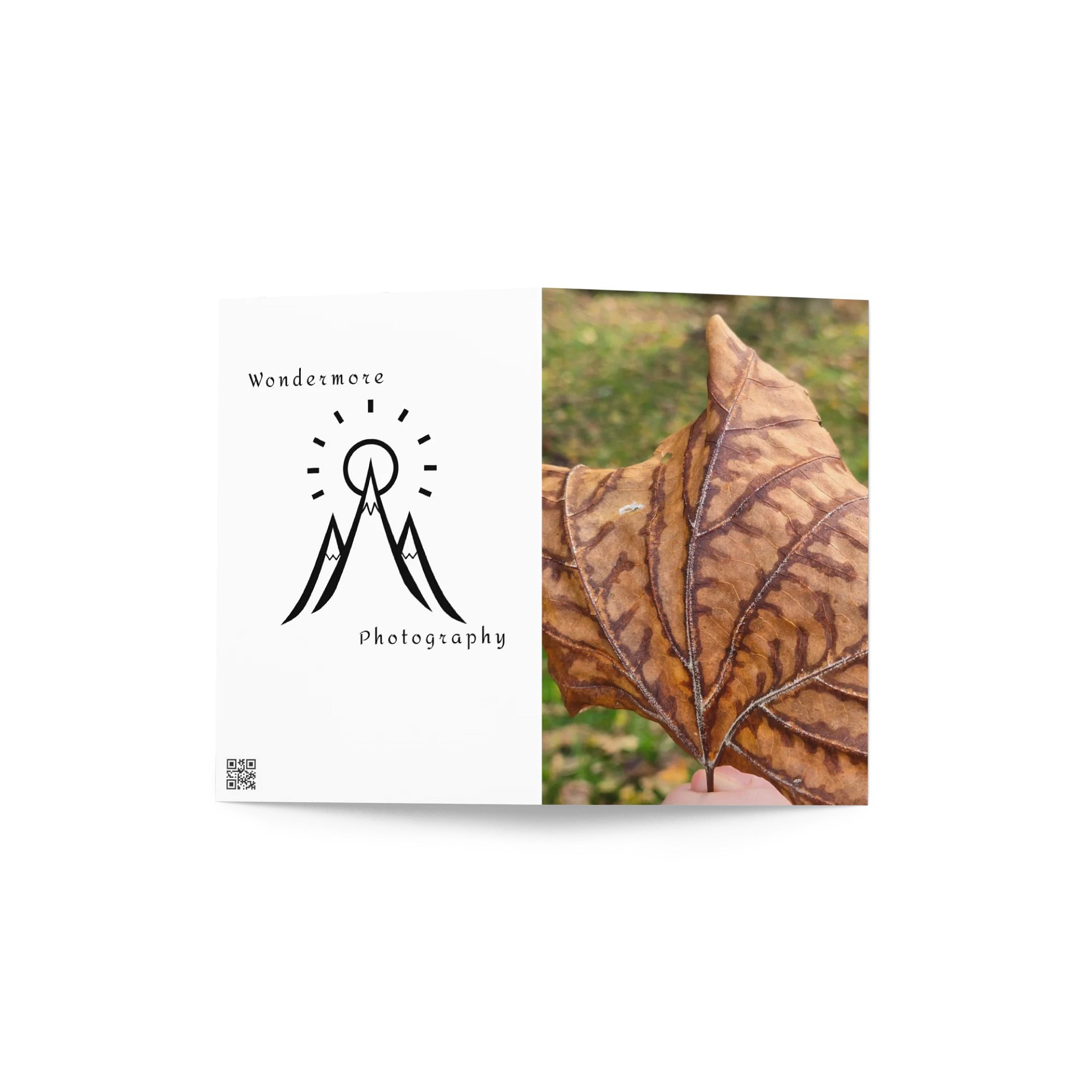 Autumn Veins Greeting Card (blank) product image (4)
