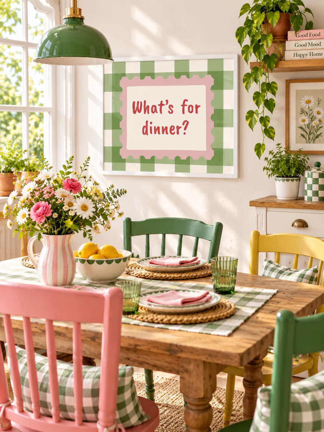 Whats Dinner Retro Kitchen Wall Art | Funny Typography Printable product image (9)