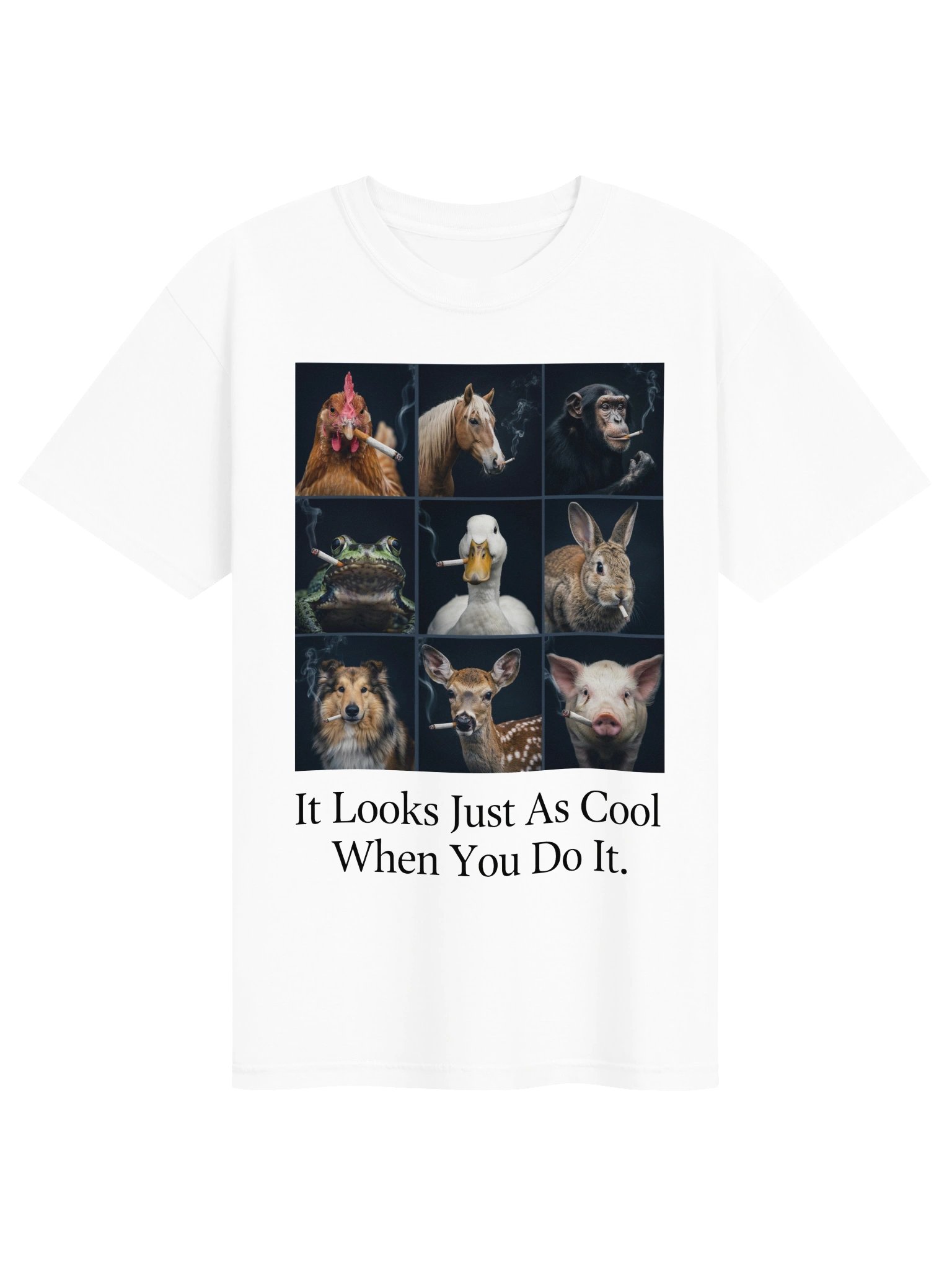 It Looks Just As Cool When You Do It Smoking Animals Shirt product image (1)
