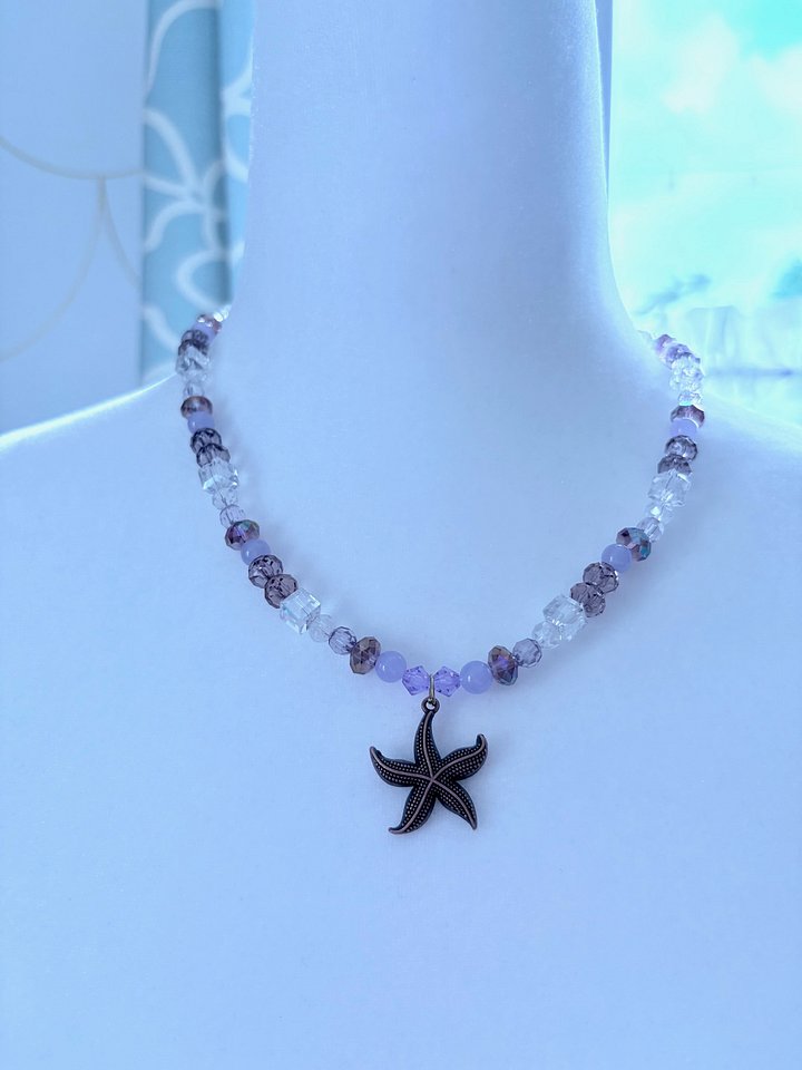 MFD-00135 | Copper Tone | Seaside Radiance | Starfish Pendant Necklace by Monique Faella Designs™ product image (1)